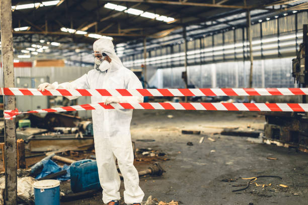 Professional Hoarding Cleanup technician working in Hawthorne, FL